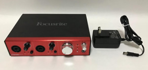 Focusrite Clarett 2Pre Thunderbolt Audio Interface Used Tested w/ AC Adapter