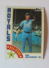 1984 Topps Kansas City Royals Dan Quisenberry All Star #407 Lot Of 52 Ex-Mint