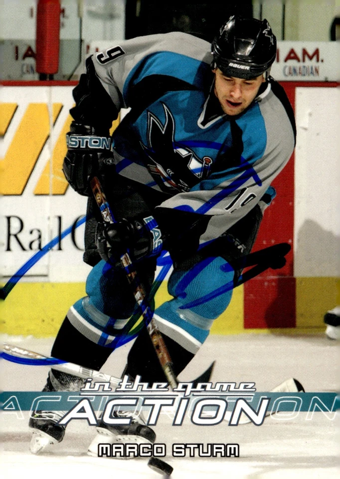 Marco Sturm - Signed 2003-04 In The Game Action Card #461 - Image 1 of 2