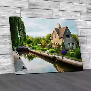 Iffley Lock On The River Thames Oxford Canvas Print Large Picture Wall Art - Picture 1 of 12