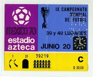 WM 1970 kleines FINALE - Deutschland - Uruguay -- Weltmeisterschaft 70 - Mexiko - Bild 1 von 2