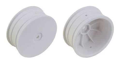 Team Associated - 4WD Front Wheels, 2.2" 12mm hex, +1.5mm, white - Image 1 of 1