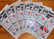 1954-1961 FULHAM HOME FOOTBALL PROGRAMMES - Your Choice - FREE Postage