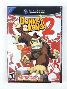 Donkey Konga 2 (Nintendo GameCube, 2005) avvolgente super pulito sigillato in fabbrica - Foto 1 di 9