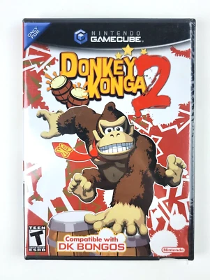 Donkey Konga 2 (Nintendo GameCube, 2005) Factory Sealed Super Clean Wrapper - Image 1 of 4