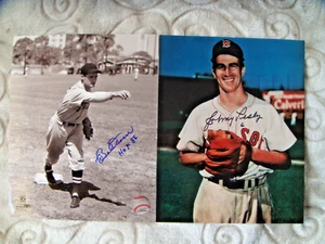 Boston Red Sox signed autograph photo lot Johnny Pesky Bobby Doerr - Picture 1 of 1
