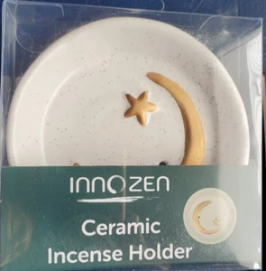 Soporte de incienso luna guiado soporte quemador recogedor de cenizas enfermo para meditación quemador - Imagen 1 de 4