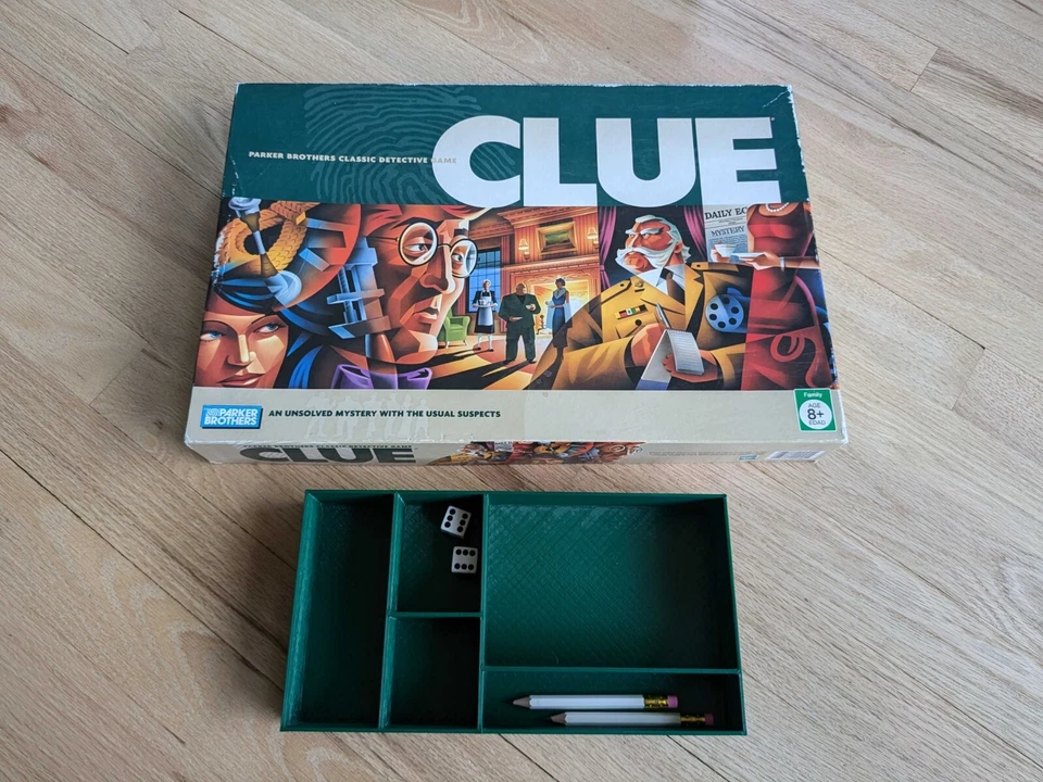 2005 Clue Board Game - Improved, Custom, Game Piece Organizer - Image 1 of 3