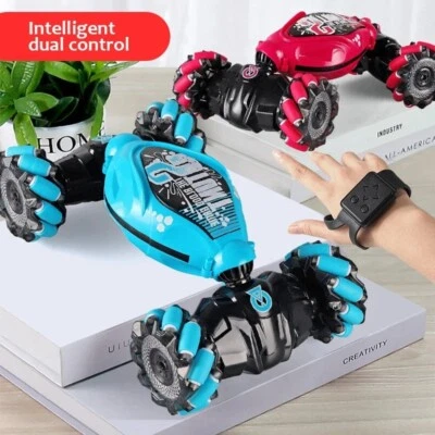 RC Stunt Electronic Car Climbing LED Lights Kid Toy Deformation Twist Toys Gift - Image 1 of 4