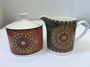 American Atelier At Home Pavilion 5294 Porcelain Creamer And Sugar Bowl Set - Picture 1 of 12