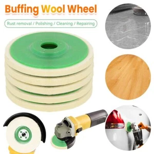 5/10Stk 125mm Winkelschleifer Wolle Schwabbelscheibe Flex Polierscheibe Aufsatz - Bild 1 von 17