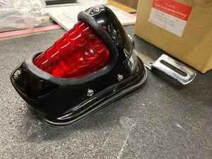 Beehive Taillight Harley Knucklehead Flathead UL WL 1939-46 Chopper Black Custom - Picture 1 of 6