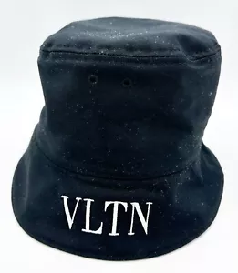 Valentino Garavani Size 59 Black Bucket Hat w/Box - Picture 1 of 6