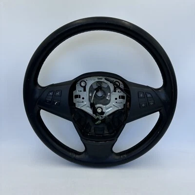 2007 2008 2009 2010 2011 2012 2013 BMW X5 E70 LEATHER STEERING WHEEL - Image 1 of 4