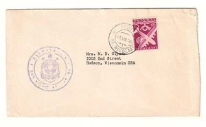 1948 Curacao San Nicolaas Aruba FDC To USA Luchtpost 12 1/2ct Stamp - Picture 1 of 2