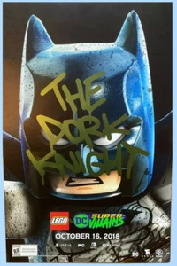 RARE 2018 LEGO DC Super Villain BATMAN The Dork Knight 13”x20” free shipping D23 - Picture 1 of 1