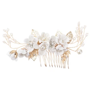 Perle Haarkamm Kamm Für Braut Hochzeit Haarkamm Haarkämme Für Damen Dekorativ Ha - Bild 1 von 9