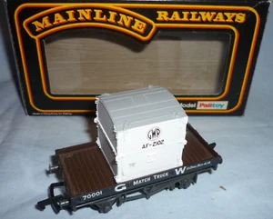 MAINLINE OO GAUGE GWR 1 PLANK 10 Ton WAGON & GWR AF CONTAINER 37401 BOXED - Picture 1 of 2