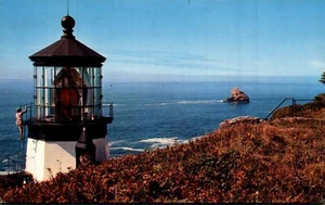 CARTOLINA MANTELLO MEARS FARO OREGON COSTA OREGON OREGON - Foto 1 di 2