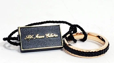 Anillo de lujo eterno de la colección Fifth Avenue talla 7 - negro/oro rosa Foto 1 de 4