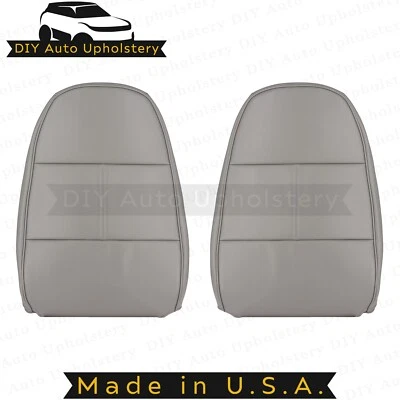 1992-1999 For Ford E250 350 Econoline van Front Top Vinyl seat Covers Gray - Image 1 of 4