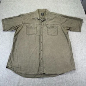 RedHead Button Shirt Mens XL Gray Short Sleeve Utility Canvas - Picture 1 of 8