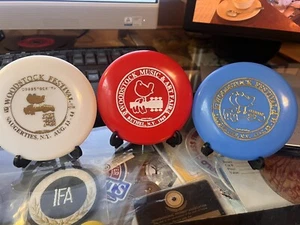 Innova Champion disc Frisbee 4" mini set of 3 Woodstock festival 25 anniversary - Picture 1 of 7