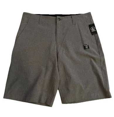 Volcom Kerosene Hybrid Shorts Surf & Turf 4-Way Stretch Grey Men's Size 33 NEW - Image 1 of 4