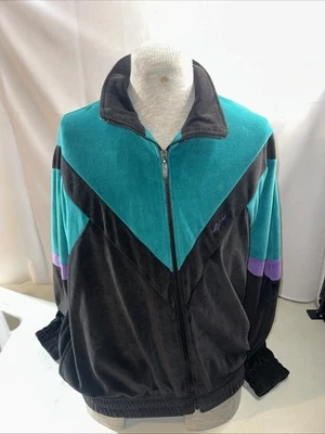 Chaqueta vintage años 80 Head SportsWear para hombre cremallera completa bloques de color multicolor talla L Foto 1 de 4