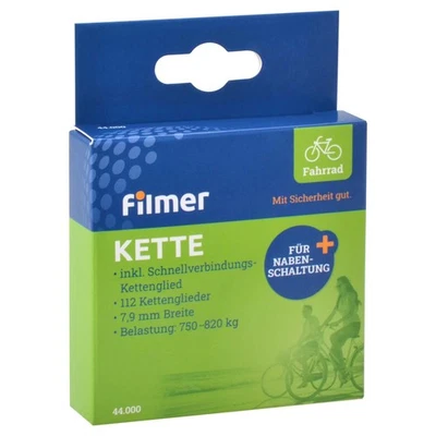 Bicycle Chain Universal Hub Gear Bicycle Chain 112 Links 1/2x1/8 Inch - Image 1 of 3