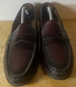 Allen Edmonds Men's Walden Penny Loafers Leather Burgundy Shoes Size 11.5 3A USA - Picture 1 of 14