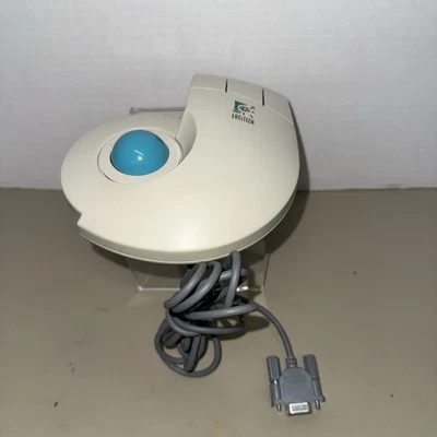 VTG Logitech TrackMan Stationary Mouse T-CC2-9F Serial Mouse Made in USA - Image 1 of 4