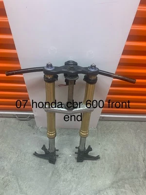 07-12 Honda CBR600RR Horquillas Delanteras Tubos Árboles Manillar Barras Foto 1 de 3
