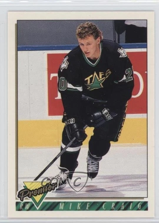 1993-94 O-Pee-Chee Premier Mike Craig #309 - Image 1 of 2