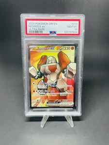 2025 Pokemon Destined Rivals Ultra Rare 214/182 Regirock EX PSA 10 Low Pop - Bild 1 von 2