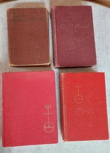 LOT OF 4 VINTAGE BAPTIST LUTHERAN HYMNALS, 1938, 1951, 1960 & 1974 - Foto 1 di 10
