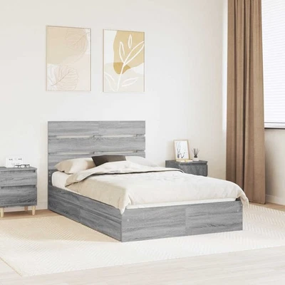 Letto con Contenitore con testiera Legno multistrato Struttura Spazioso vidaXL - Immagine 1 di 4