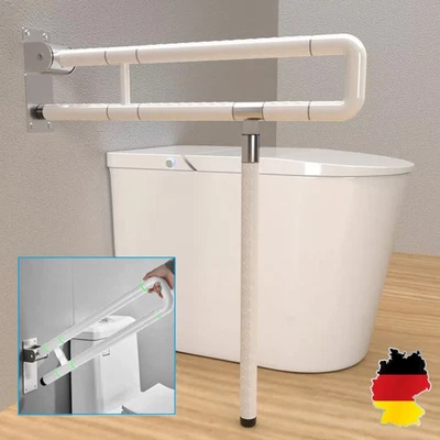 WC Haltegriff Aufstehhilfe Toilette Haltegriff WC Klappbar Edelstahl Stützhilfe - Bild 1 von 4