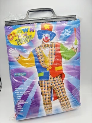 Clown On The Town ADULT Costume, One-Size, Complete, Great Condition!! - Image 1 of 4