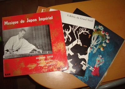 LOT DE 3 33t 25 cm MUSIQUE DU MONDE JAPON SCANDINAVIE CHINE - LP 10" - 50's 60's - Photo 1/4