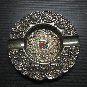 Vintage Bodensee runde Münze Silber Souvenir Aschenbecher detaillierte Prägung 3,25"D - Bild 1 von 5