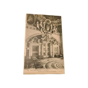 Foto postal real vintage RPPC Fontainebleau Seine-et Marne Palace - Imagen 1 de 2