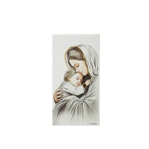 Icona Madonna e bambino 9x18 cm con argento Miro Silver argento - Imagen 1 de 3