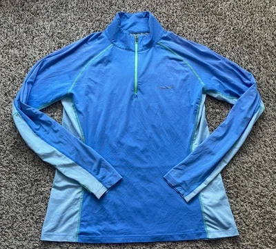 Pullover Columbia 1/4 Cremallera Mujer XL Azul Omni Wick Evap Omni Freeze Zero Active Foto 1 de 4