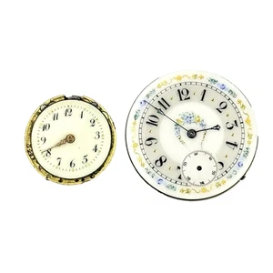 LOTE DE MOVIMIENTOS DE RELOJ DE BOLSILLO 23,8 mm, 34,6 mm buen patrón de esmalte esfera piezas (650) - Imagen 1 de 23
