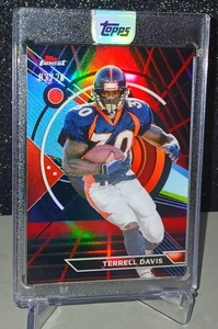 🔥TERRELL DAVIS🔥2024 Topps Compuesto REFRACTOR NEGRO Y ROJO Topps Finest SSP/20 - Imagen 1 de 5