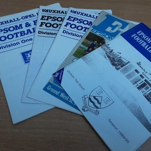 PEQUEÑO Paquete de CINCO Programas Epsom y Ewell FC (VER DESCRIPCIÓN PRINCIPAL) - Imagen 1 de 1