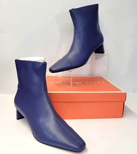 Katy Perry The Wandering Bootie Stiefel Damen Größe 12 Blau Blockabsatz Knöchel - Bild 1 von 14
