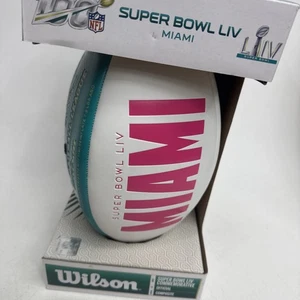 WILSON NFL 100 SUPER BOWL LIV MIAMI COMMEMORATIVE NEW IN BOX - Picture 1 of 6