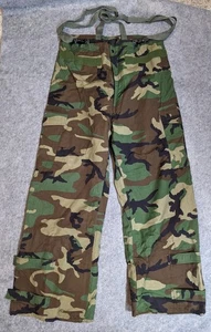 Woodland Camouflage BDU Chemikalienschutzhose Hosenträger NFR JSLIST M81 NEU - Bild 1 von 10